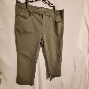 UNIVERSAL THREAD MID RISE SKINNY FRAYED HEM